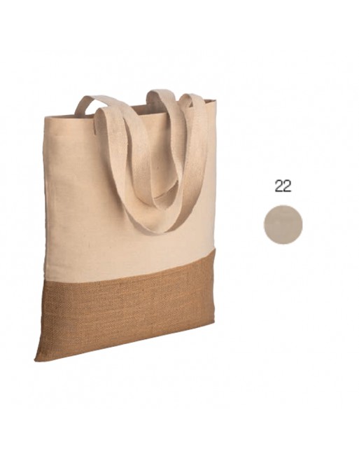 BOLSA DE ALGOD?N 230 G/M2 CON BASE DE YUTE, ASAS LARGAS 22124