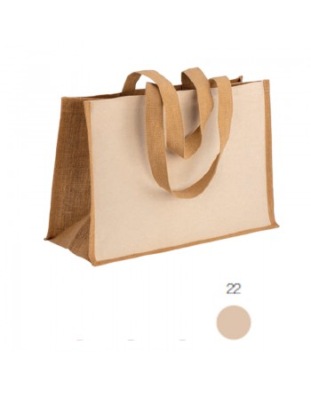 BOLSA DE ALGOD?N 238 G/M2 CON YUTE Y ALGOD?N, ASAS LARGAS Y FUELLE 2212522