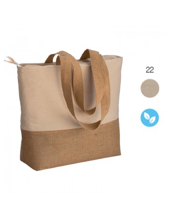 BOLSA DE ALGOD?N 280 G/M2 CON FUELLE, CON BASE DE YUTE, ASAS LARGAS 22126