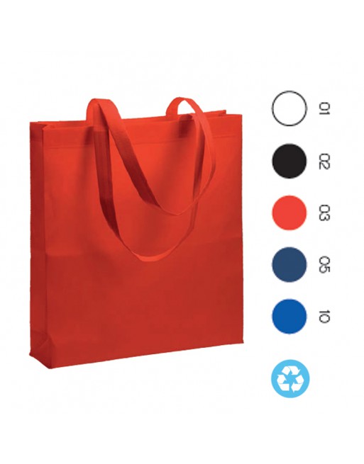 BOLSA TERMOSOLDADA CON FUELLE R-PET 80 G/M2, ASAS LARGAS. 24111