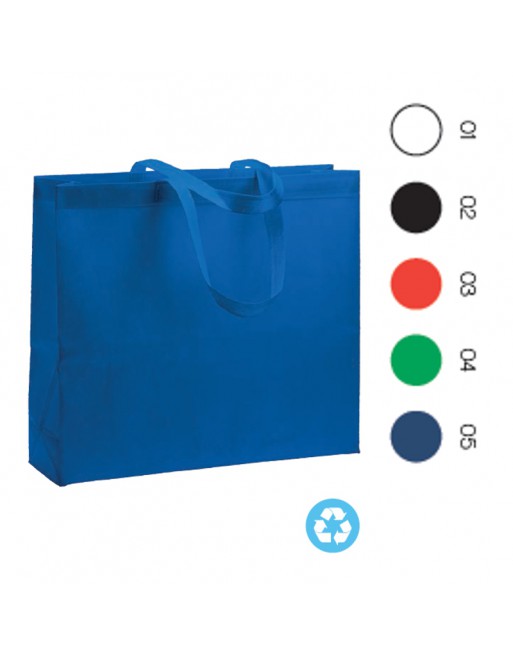 BOLSA TERMOSOLDADA CON FUELLE DE R-PET 80 G/M2, ASAS LARGAS. 24113