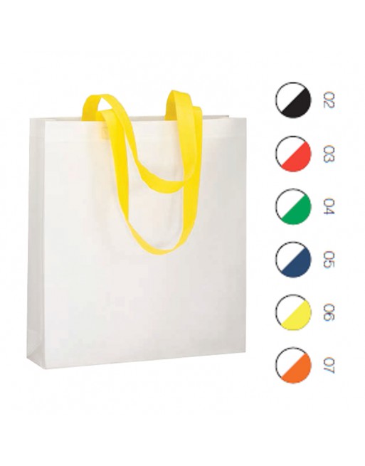 BOLSA DE TEJIDO SIN TEJER TERMOSOLDADO (80 G/M2), ASAS LARGAS Y FUELLE 20139