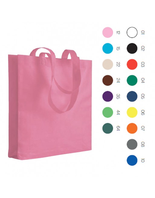 BOLSA DE TEJIDO SIN TEJER TERMOSOLDADO (80 G/M2), ASAS LARGAS Y FUELLE 16120