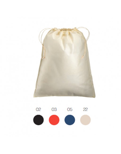 BOLSA EN TEJIDO SIN TEJER 80 G/M2 BOLSA CON CIERRE DE HILO, 40 X 50 CM 19122