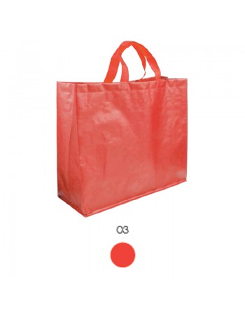 BOLSA DE POLIPROPILENO LAMINADO 120 GR/M2 EN COLOR MATE CON ASAS CINTA. MEDIDAS 45 X 40 X 18 CM. 12139