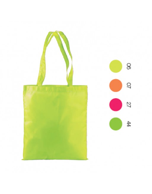 BOLSA SHOPPER FLUO DE POLYESTER CON ASAS LARGAS 18123