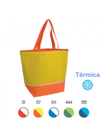 BOLSA DE TEJIDO NO TEJIDO CON INTERIOR PLATEADO 19127