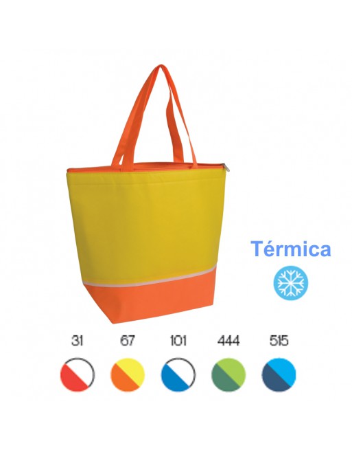 BOLSA DE TEJIDO NO TEJIDO CON INTERIOR PLATEADO 19127