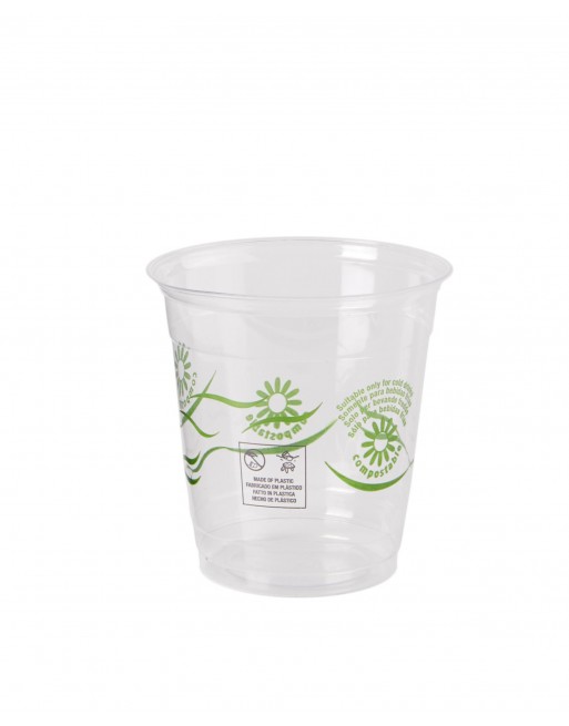 NUPIK 50 VASOS NATURGO PLA COMPOSTABLE 330ML TRANSPARENTE 102405