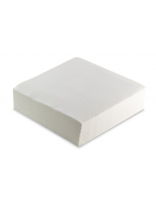 NUPIK 50 SERVILLETAS 2C 40X40 KRAFT 4 PLIEGES 20X20 BLANCO 105120