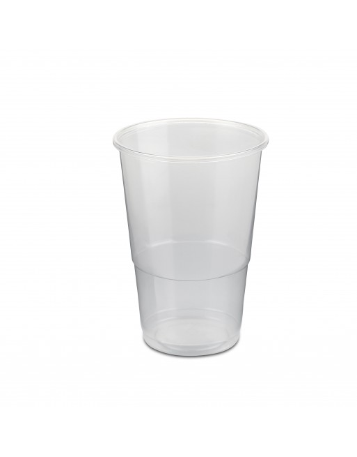 NUPIK 25 VASOS POLIPROPILENO RECICLABLE MEDIA PINTA 330CC TRANSPARENTE 3323