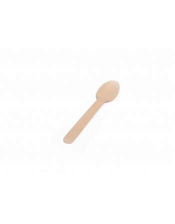 NUPIK 100 CUCHARAS CAFE MADERA 11CM LEAF 105346