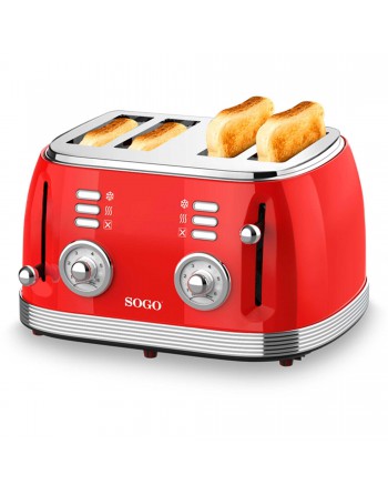 SOGO TOSTADORA 4 REBANADAS RETRO TOS-SS-5465
