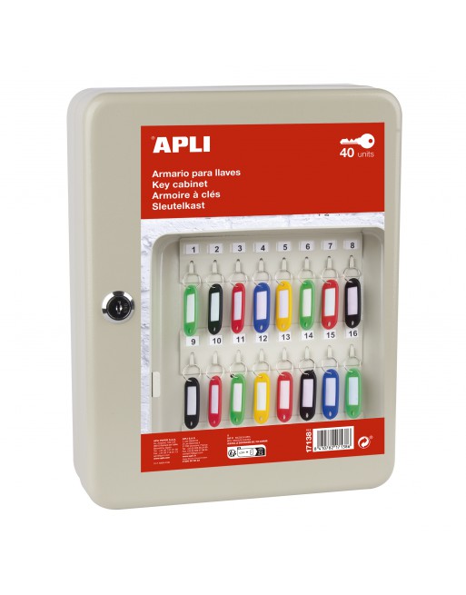 APLI ARMARIO PORTA LLAVES 40 POSICIONES CON CERRADURA - 17138