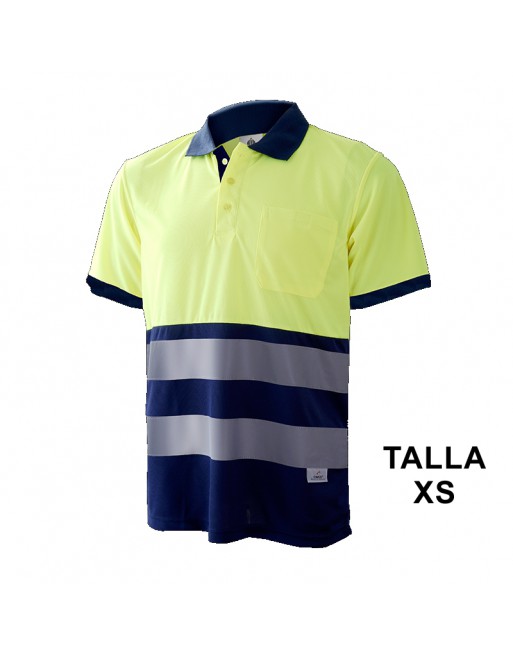 MULTIMARCA POLO ALTA VISIBILIDAD MANGA CORTA AZUL/AMARILLO - 1201 - 31 T.XS