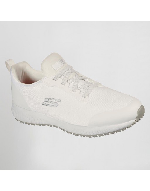 SKECHERS ZAPATILLAS EFECTIVO ANTI DESLIZAMIENTOS, HIDROCARBUROS Y ELECTRICIDAD SQUAD SR MYTON BLANCO TALLA 39.5 SK200051EC-101-3