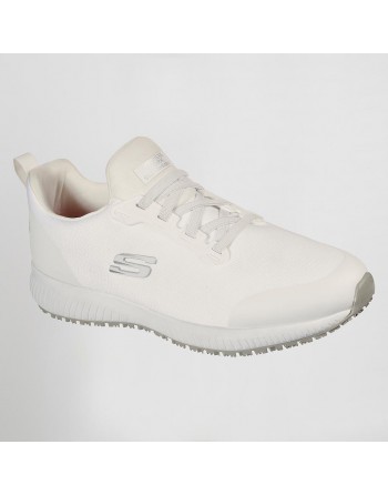 SKECHERS ZAPATILLAS EFECTIVO ANTI DESLIZAMIENTOS, HIDROCARBUROS Y ELECTRICIDAD SQUAD SR MYTON BLANCO TALLA 40 SK200051EC-101-40