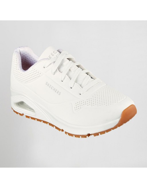 SKECHERS ZAPATILLAS EFECTIVO ANTI DESLIZAMIENTO Y ELECTRICO WORK UNO SR BLANCO TALLA 35 SK108021EC-101-35