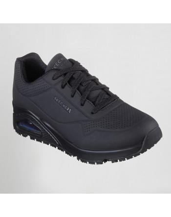 SKECHERS ZAPATILLAS EFECTIVO ANTI DESLIZAMIENTO Y ELECTRICO WORK UNO SR NEGRO TALLA 35 SK108021EC-001-35