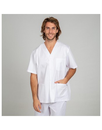 GARYS BLUSA MANGA CORTA ENTORNO HIGIENICO SANITARIO HOMBRE EDGAR BLANCO TALLA XS 617900-101-XS