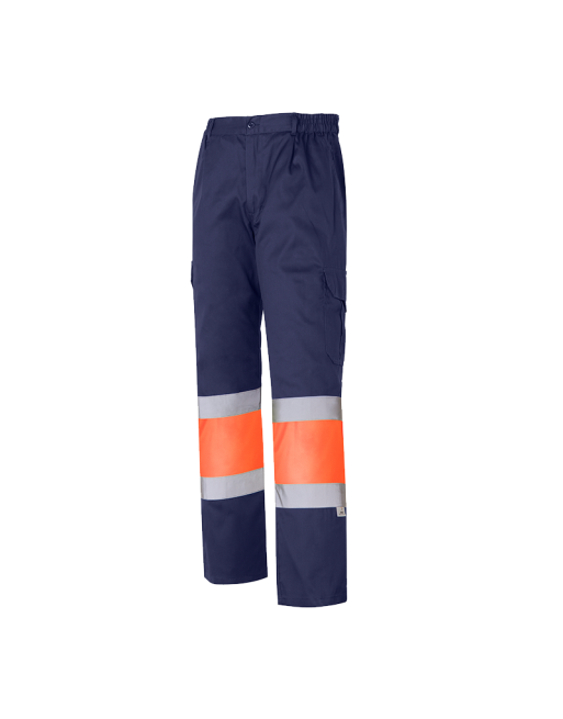 CHINTEX PANTALON ALTA VISIBILIDAD FLUOR MARINO Y NARANJA TALLA 2XS 1061A - 32 T.2XS