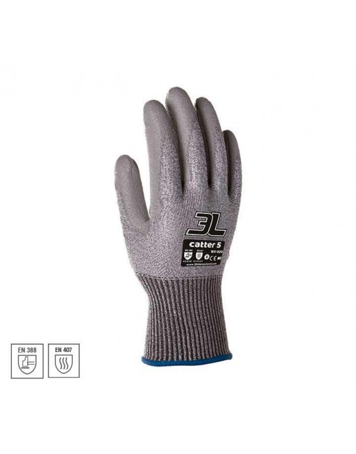 3L GUANTES SEGURIDAD MECANICO CATTER 5 WX-020 TALLA 6 WX-020 T.6