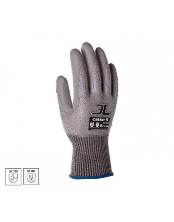 3L GUANTES SEGURIDAD MECANICO CATTER 5 WX020 TALLA 9 WX-020 T.9