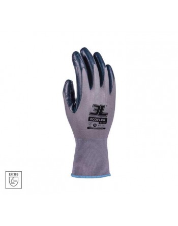 3L GUANTES SEGURIDAD MECANICO DORSO VENTILADO ECOFLEX GR SH-349R TALLA 6 SH-349R T.6