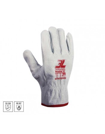 3L GUANTES SEGURIDAD MECANICO PIEL FLOR VACUNO MASTER NC GP-016C TALLA 8 GP-016C T.8