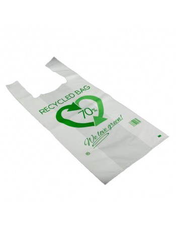 U.QUI P.100 BOLSA CAMISETA 70 % RECICLADA 40X60 CM 030027.5