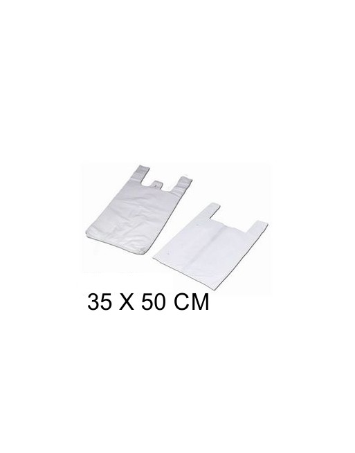 U.QUI PACK 200 BOLSAS CAMISETA 35X50 BLANCA, GALGA 60 - 64-200029