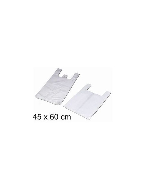 U.QUI PACK 200 BOLSAS CAMISETA 45X60 BLANCA, GALGA 75 - 64-200037