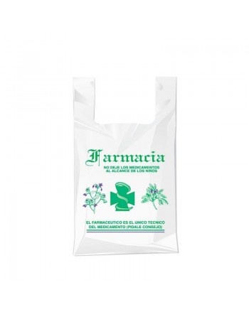 MMM 200 BOLSAS CAMISETA IMAGEN GENERICA FARMACIA 15X30 000737