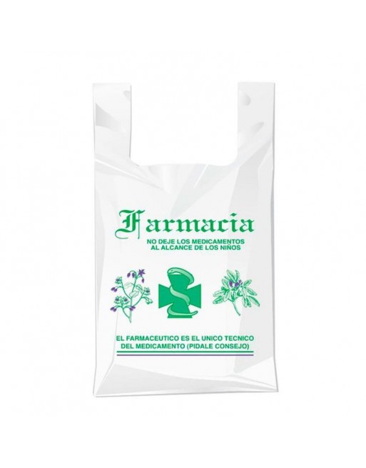 MMM 200 BOLSAS CAMISETA IMAGEN GENERICA FARMACIA 23x40 000739