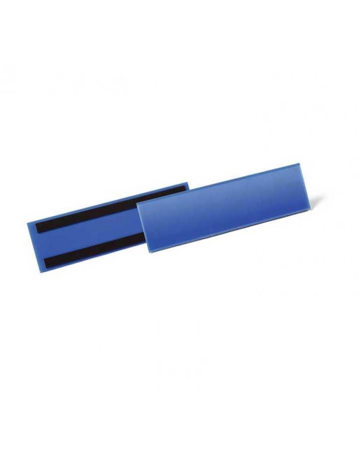 DURABLE CAJA 50 FUNDA MAGNEXICO 1/3 A4 HORIZONTAL SE?ALIZACION AZUL - 175807