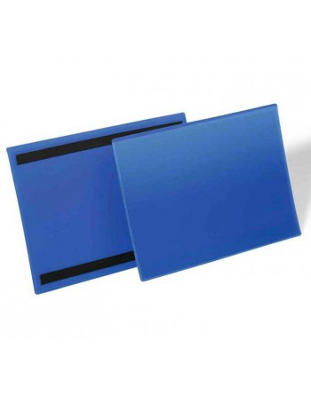 DURABLE CAJA 50 FUNDA MAGNETICO A4 HORIZONTAL SE?ALIZACION AZUL - 174507