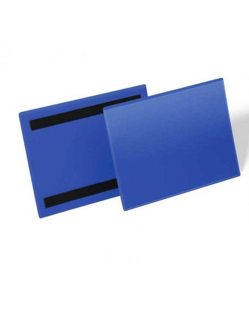 DURABLE CAJA 50 FUNDA MAGNETICO A5 HORIZONTAL SE?ALIZACION AZUL - 174307