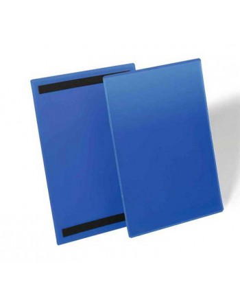 DURABLE CAJA 50 FUNDA MAGNETICO A4 VERTICAL SE?ALIZACION AZUL - 174407