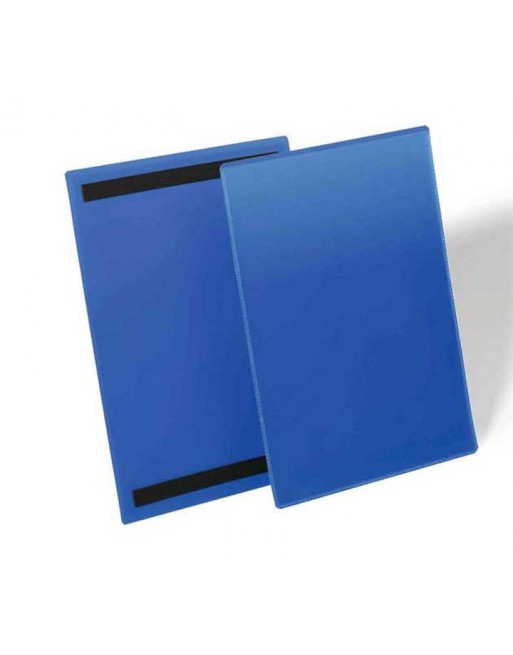 DURABLE CAJA 50 FUNDA MAGNETICO A4 VERTICAL SE?ALIZACION AZUL - 174407