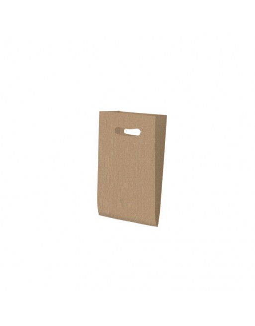 A IMC SOBRE BOLSA DE ASA TROQUETADA KRAFT NATURAL PARA SERVICIO COMERCIAL 50 GR. MEDIDA 24 X 40 + 10 CAJA DE 250 84-2152440