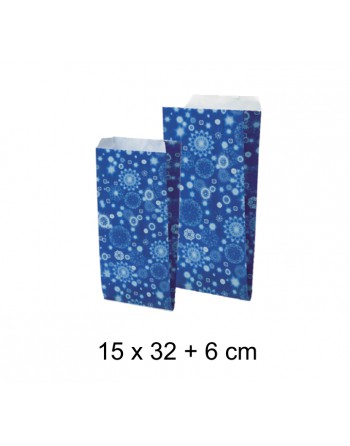A IMC SOBRE DISE?O METALIZADO GOFRADO PARA SERVICIO COMERCIAL BASE DE CELULOSA BLANCA 60 GR. MEDIDA 15 X 32 +6 CAJA DE 25