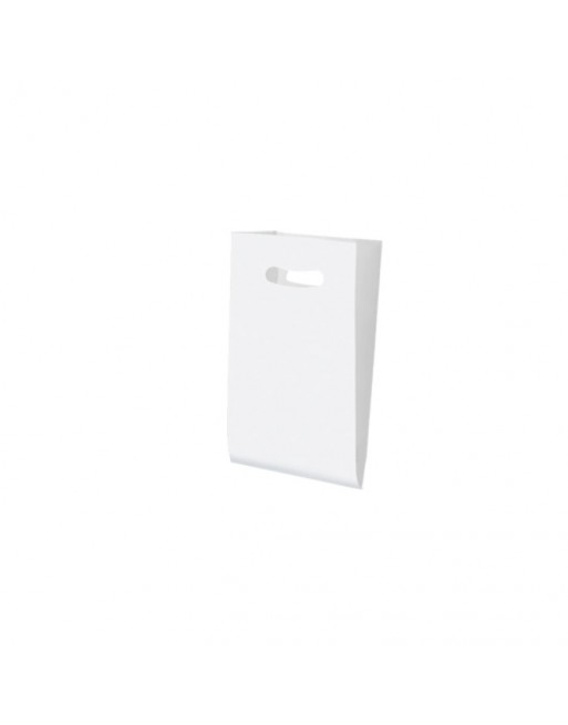 A IMC SOBRE BOLSA DE ASA TROQUETADA BLANCA PARA SERVICIO COMERCIAL 50 GR. MEDIDA 24 X 40 + 10 CAJA DE 250 84-2142440