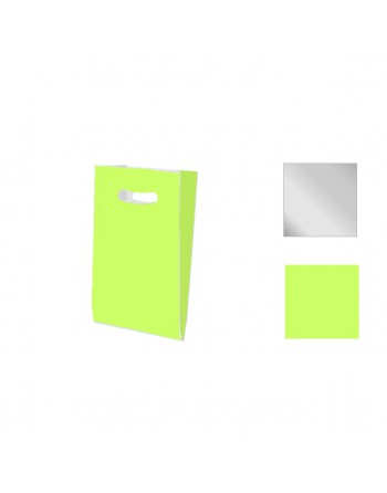 A IMC SOBRE BOLSA DE ASA TROQUETADA COLOR PARA SERVICIO COMERCIAL 50 GR. BASE PAPEL BLANCO MEDIDA 24 X 40 + 10 CAJA DE 250 84-21