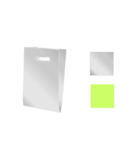 A IMC SOBRE BOLSA DE ASA TROQUETADA COLOR PARA SERVICIO COMERCIAL 50 GR. BASE PAPEL BLANCO MEDIDA 31 x 47 + 7 CAJA DE 250 84-211