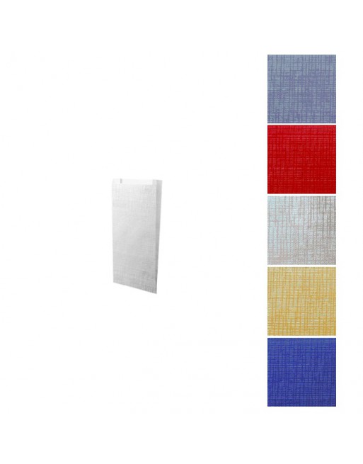 A IMC SOBRE METALIZADO GOFRADO PARA SERVICIO COMERCIAL BASE DE CELULOSA BLANCA 60 GR. MEDIDA 11 X 21 + 5 CAJA DE 250 84-1031121