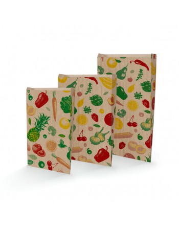 A IMC SOBRE PARA FRUTERIA DE PAPEL IMPRESO CON IMAGEN GENERICA. MEDIDA 18 X 38 + 10 CAJA DE 1000 84-1201838