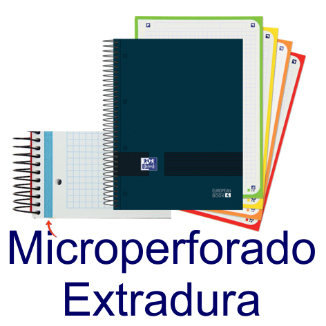 Cuadernos microperforados (tapa extradura)
