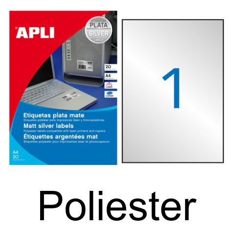 Etiquetes poliester per laser