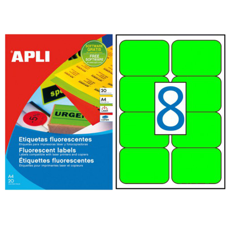 Etiquetes fluorecents i colors