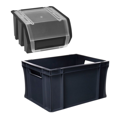 Safates de plàstic per magatzem